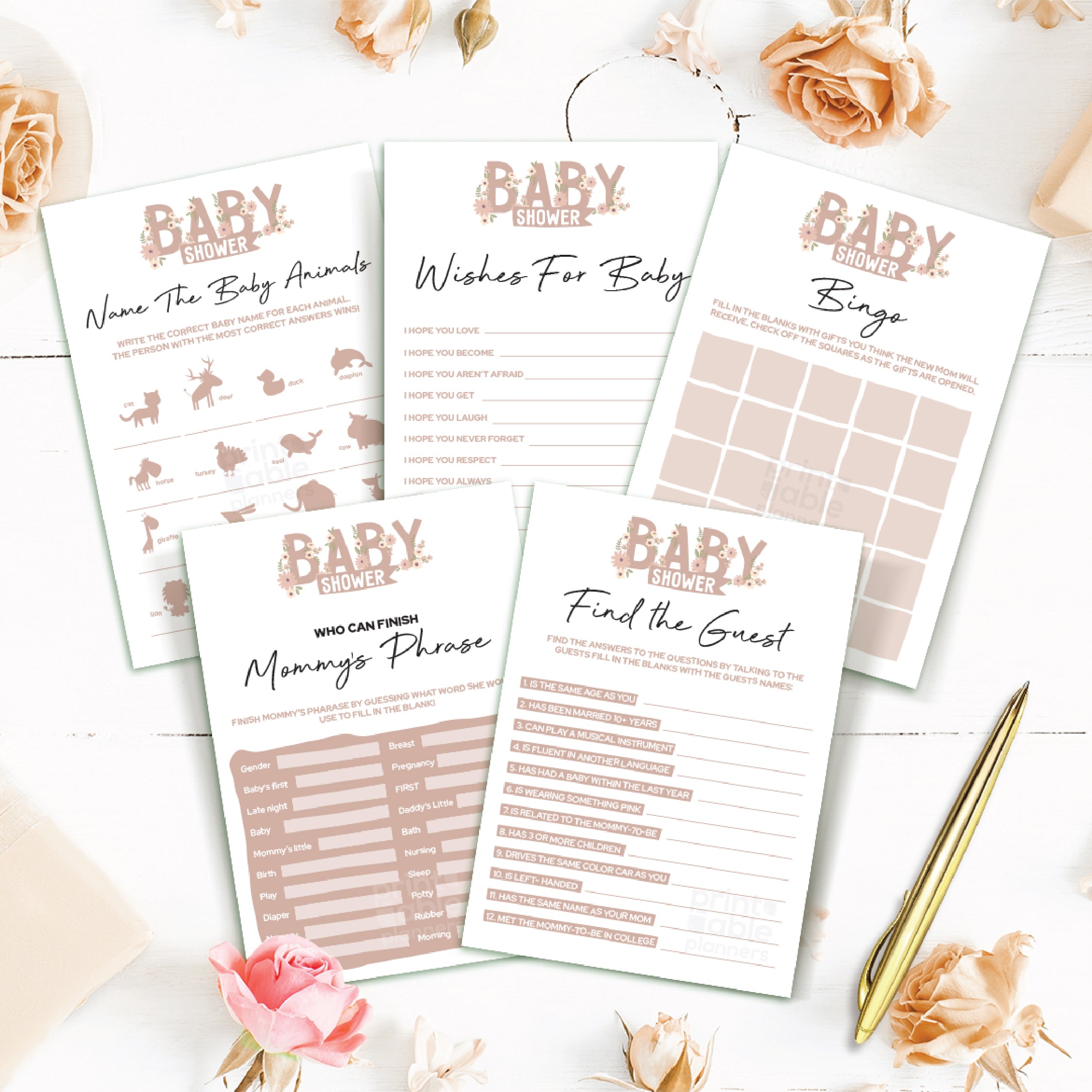 Instant Download | Gender Neutral | Virtual Baby Shower | Baby Shower Trivia | Baby Shower Feud Baby Family Feud Baby Shower Game