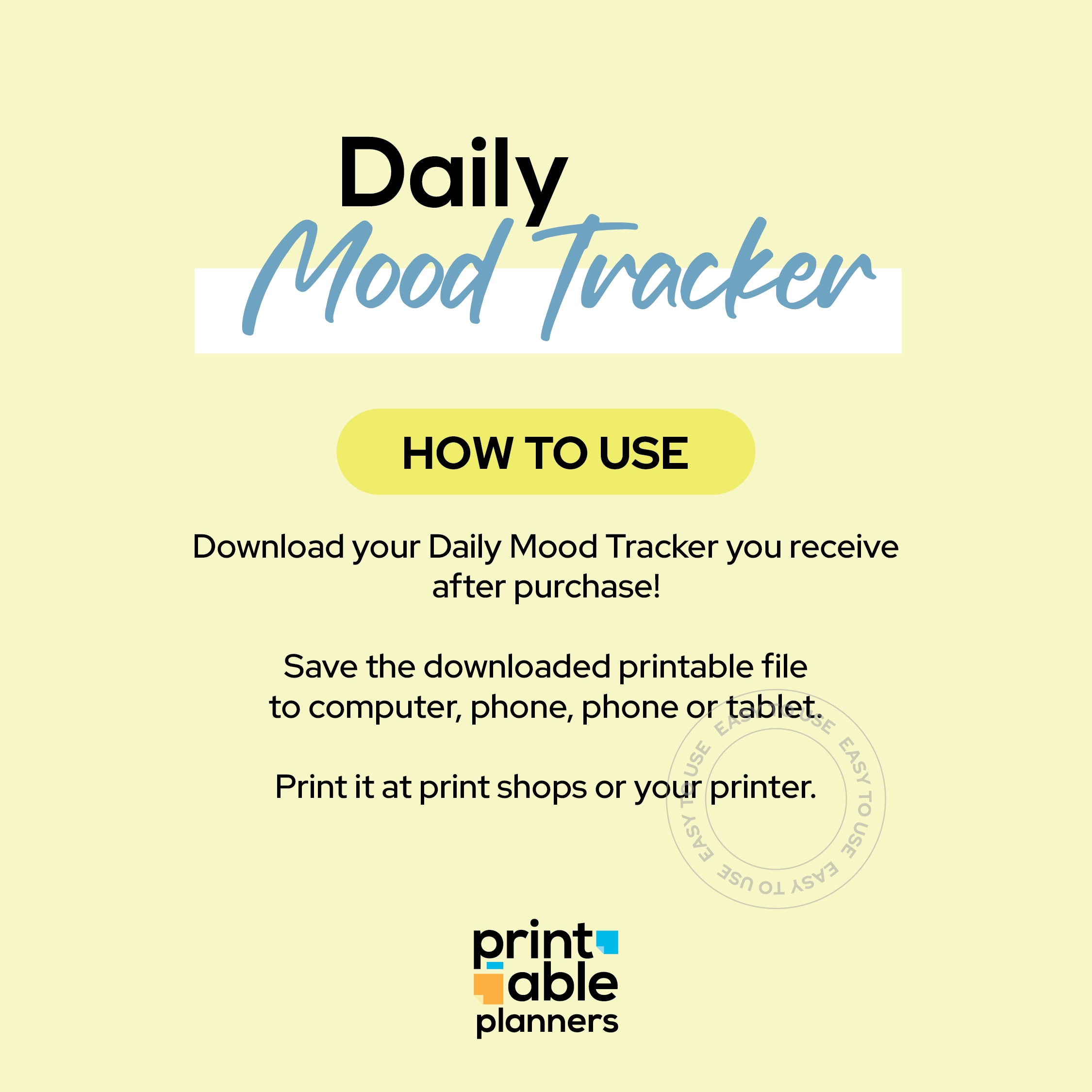 Mood Trackers | Mental Health Tracker | Printable Mood Track | Therapy Worksheets | Self Care Planner | Healing Journal | Anxiety Tracker