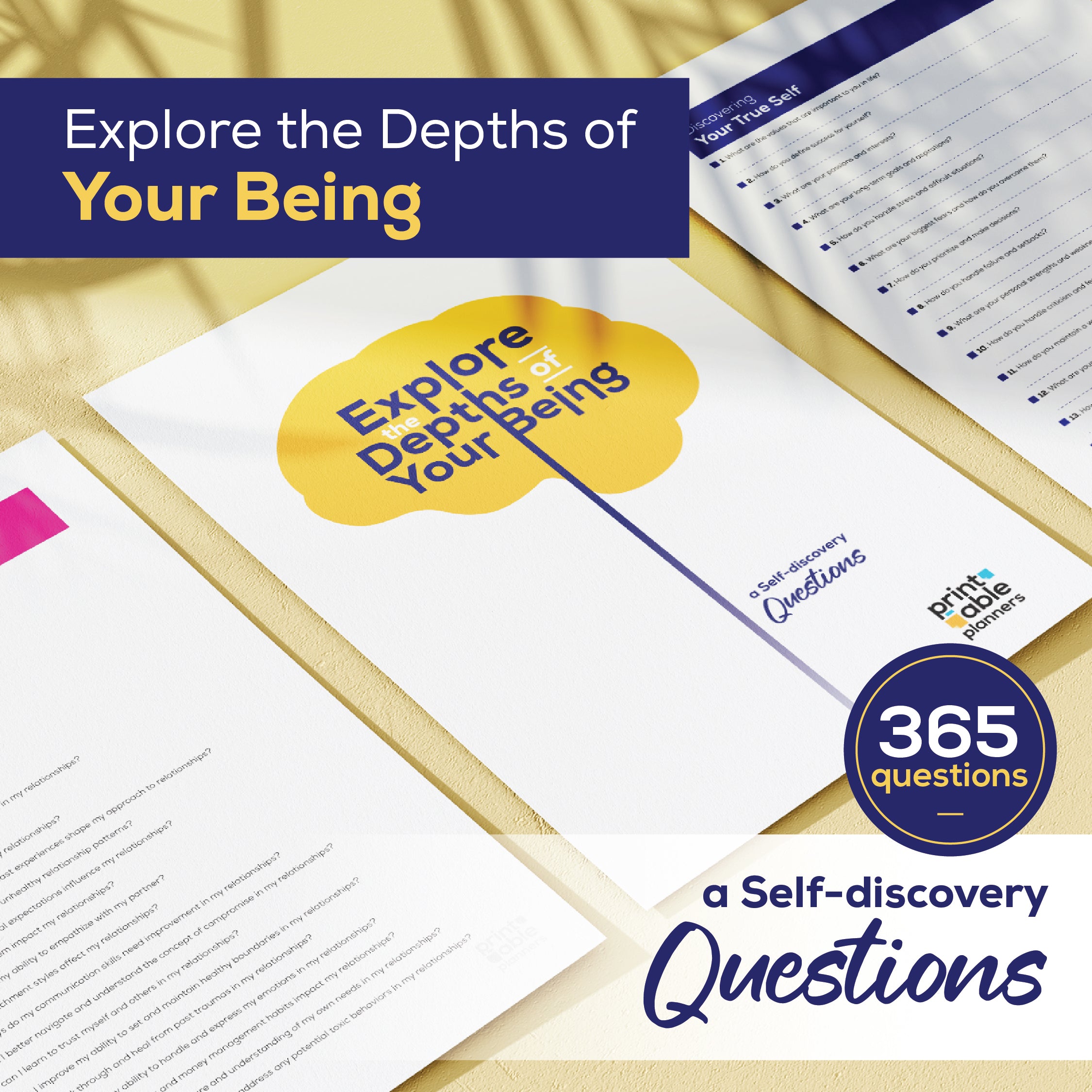 Self Discovery Workbook | Self Improvement | List Of Journal Prompts | Self Discovery Journal | Digital Download
