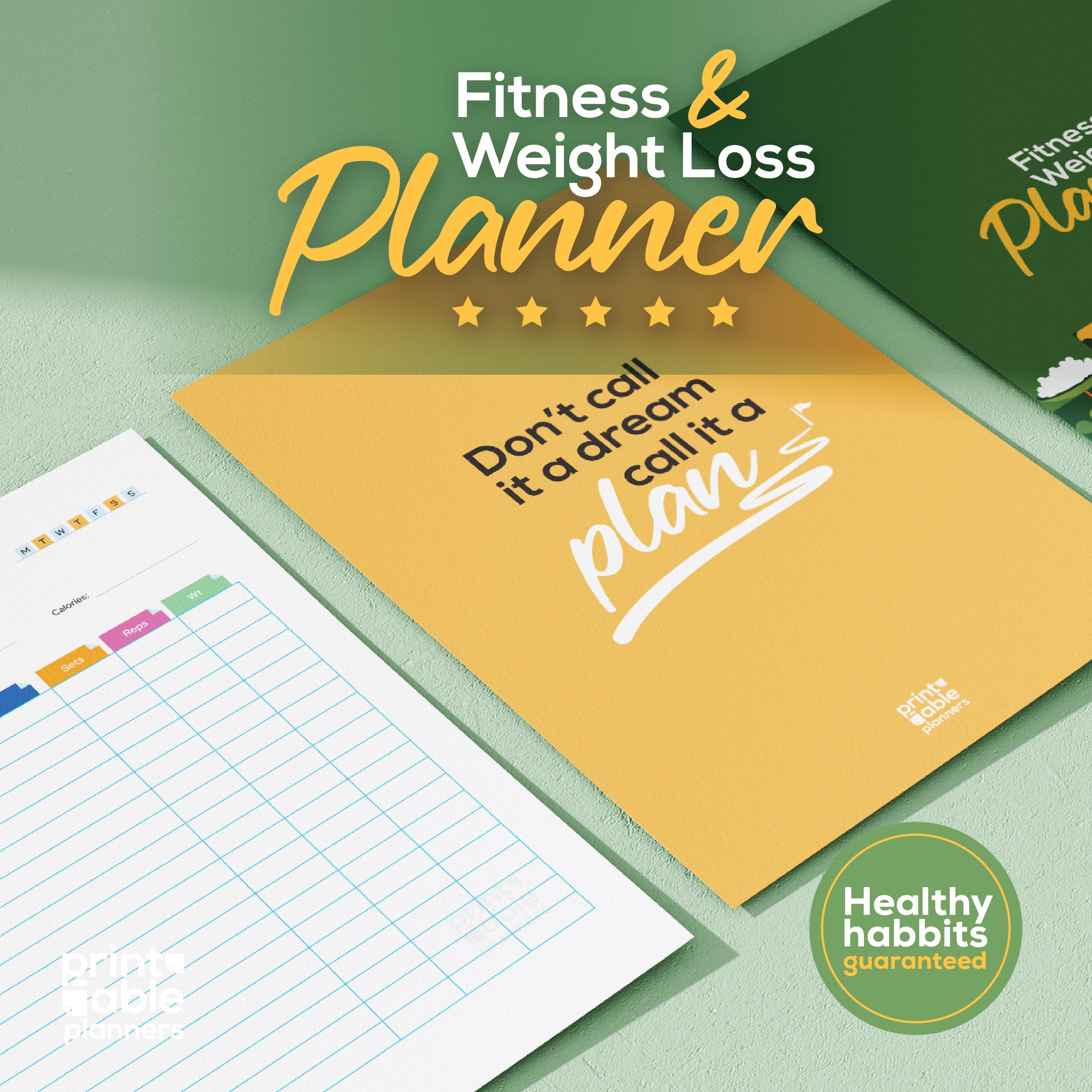 Fitness Journal | Fitness Planner | Body Measurements | Fitness Program Template | Digital Workout Planner | Increases Energy